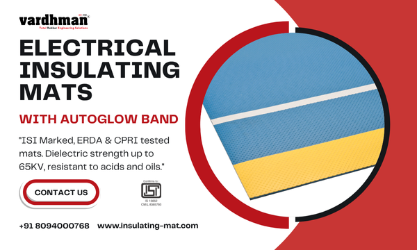 Electrical Insulating Mats - ISI Marked IS:15652 with Autoglow Band