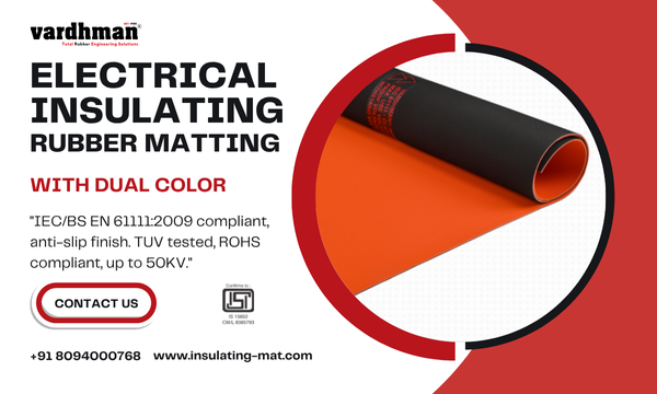Electrical Insulating Rubber Matting IEC/BS EN 61111:2009 with Dual Color